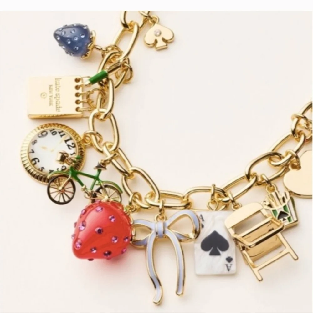 Kate Spade X Target Gold Charm Necklace - Picture 2 of 2